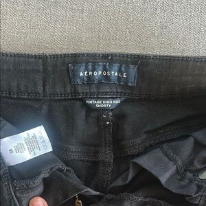 Aeropostale Black High Rise Shorts